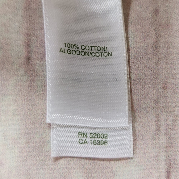 LizGolf By Liz Claiborne Sleeveless Sweater Vest Cream Stripe | Women's Size L - Picture 7 of 9